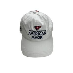 Helly Hansen American Magic Hat White Strapback Founders SRAM Yacht Cap